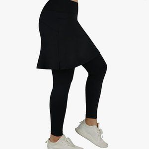 Athletic Skirt with Leggings Tennis Skirted Legging for Women with Pocket